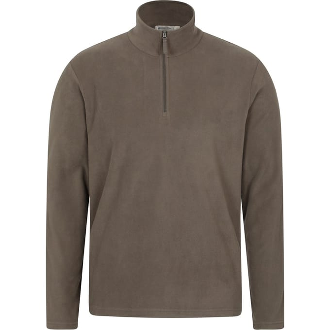 Mountain Warehouse Heren Camber II Half Zip Fleece (Lichtbruin)