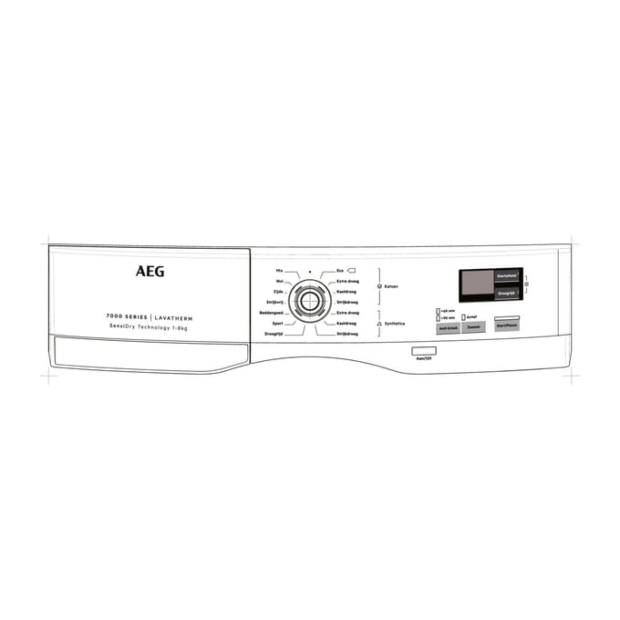 AEG controlepaneel, wit, AEG 140201224015