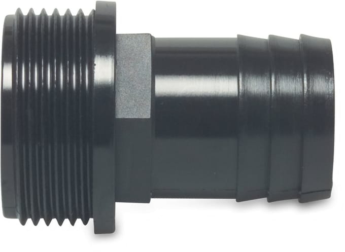 Deltafix slangtule buitendraad pp zwart 1/2 inch naar 13 mm