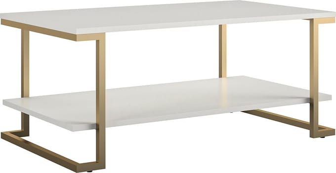 Camila-Salontafel - 1-Plank - Wit MDF