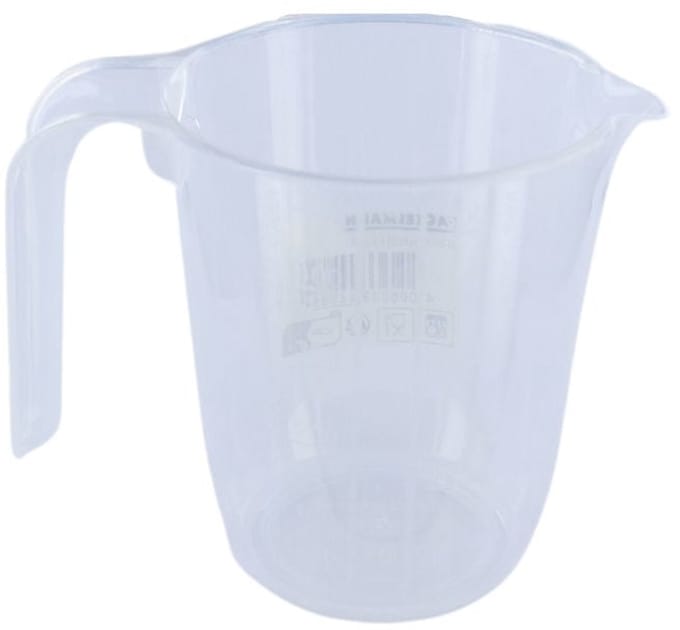 Maatbeker 500 ml van transparant plastic Fackelmann Basic