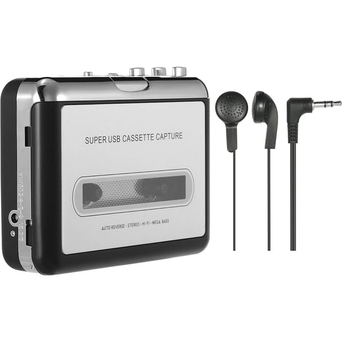 Ezcap USB Cassette Capture Cassette-naar-MP3-converter naar computerstereo HiFi-geluidskwaliteit