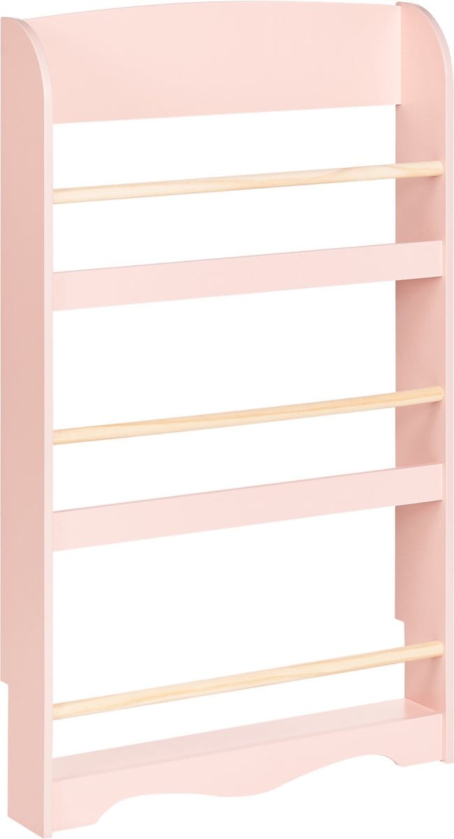 LILOET - Wandboekenkast - Pastelroze - MDF