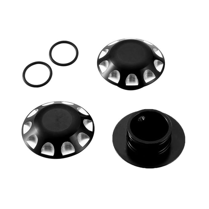 5 stuks Aluminium Asdoppen en Wielnaafdeksel Compatibel met Ryker Alle Modellen zwart