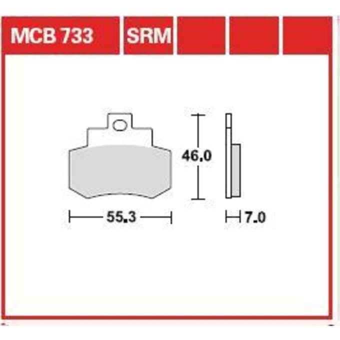 Remblokset TRW MCB733SRM