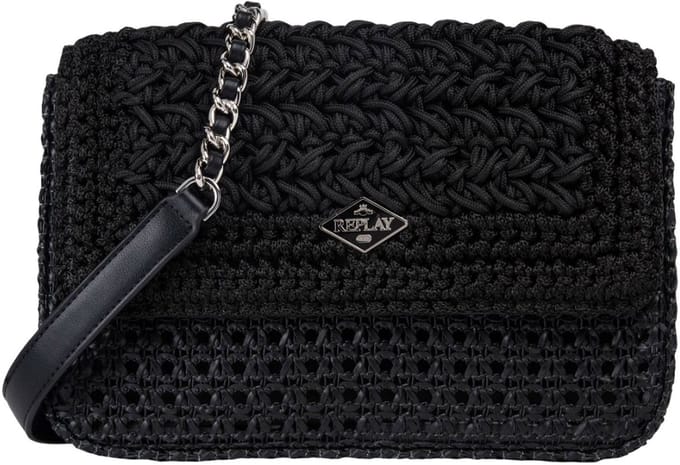 REPLAY schoudertas Crossbody Bag Black zwart