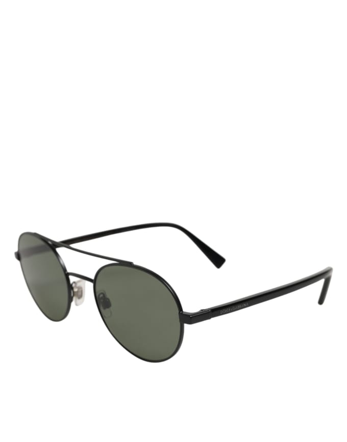 Matte Zwart Stalen Frame Grijze Lenzen Zonnebril
