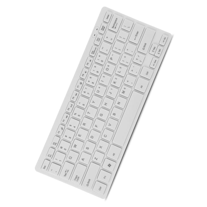 78 Toetsen Ultra Dun Mini USB Bekabeld Toetsenbord voor Desktop Computer Laptop PC (Wit) wit