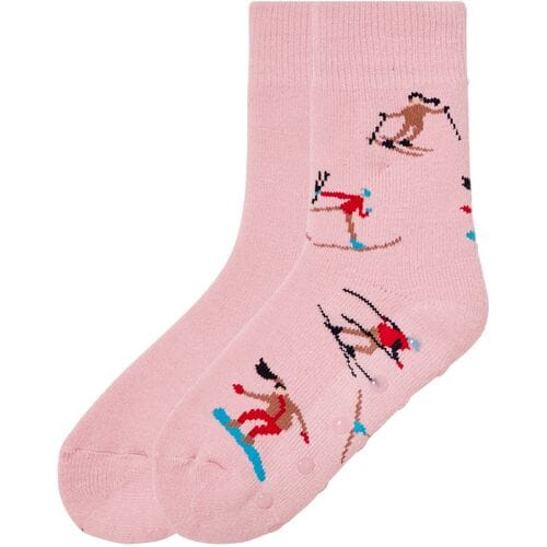 PEPPERTS! 2 paar kinder thermosokken (Roze, 39-42)