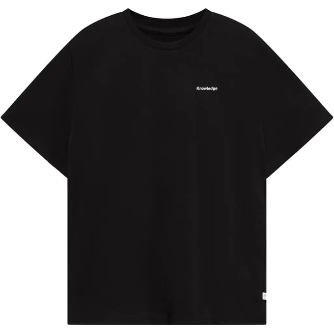 T-shirt met print op de rug biologisch katoen KnowledgeCotton Apparel
