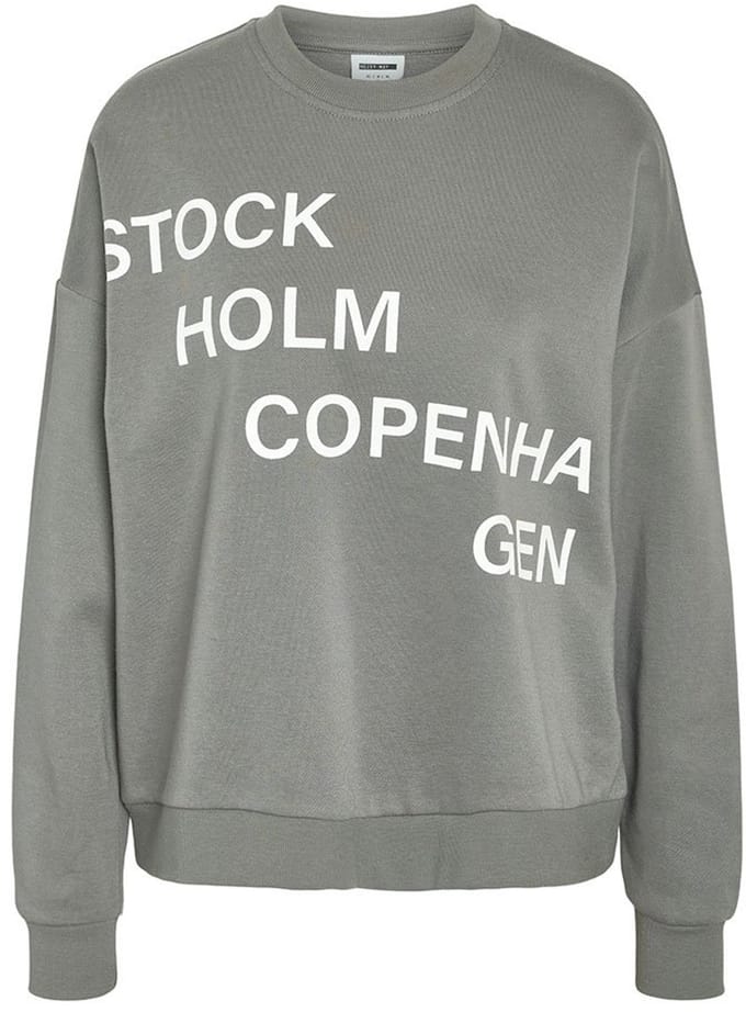 Noisy May Acia Sweatshirt Grijs M Vrouw