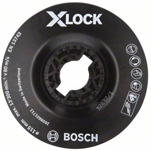 X-LOCK steunschijf, zacht, 115 mm Bosch Accessories 2608601711