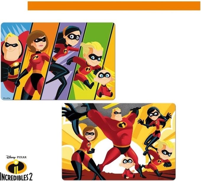 Disney - 3D Placemat The Incredibles- 2 stuks