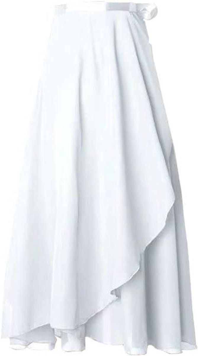 EGoods - Balletwikkelrok chiffon voor dames | Dansrok met taille stropdas | Geschikt voor vrouwelijke danstraining