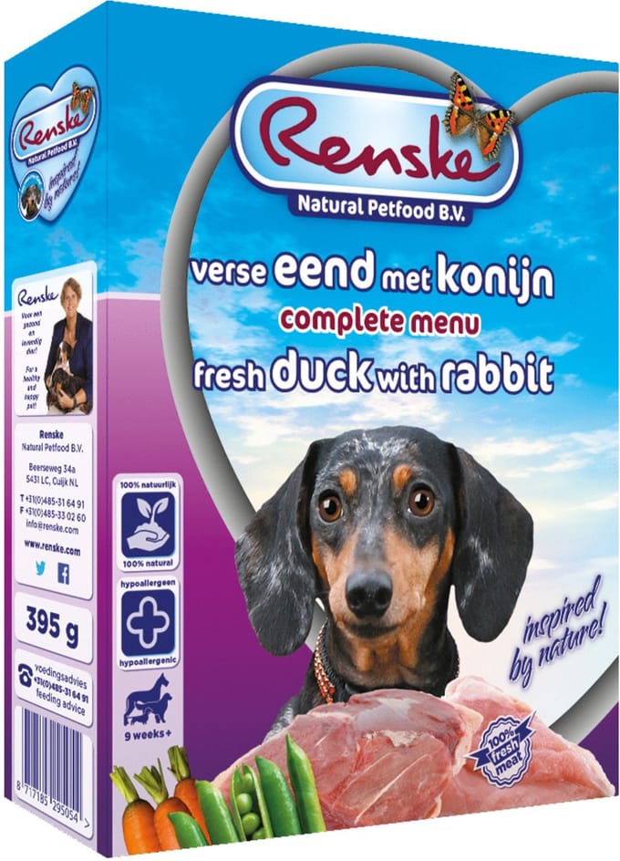 Renske Senior - Hondenvoer - Konijn Eend 395 g