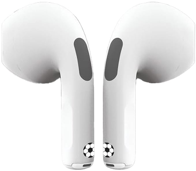 Football Bluetooth oordopjes met oplaad-opbergcase