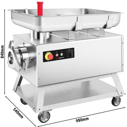 GGM Gastro Elektrischer Fleischwolf - Größe 42 - - 700kg/h - 4 kW - mit Rollen