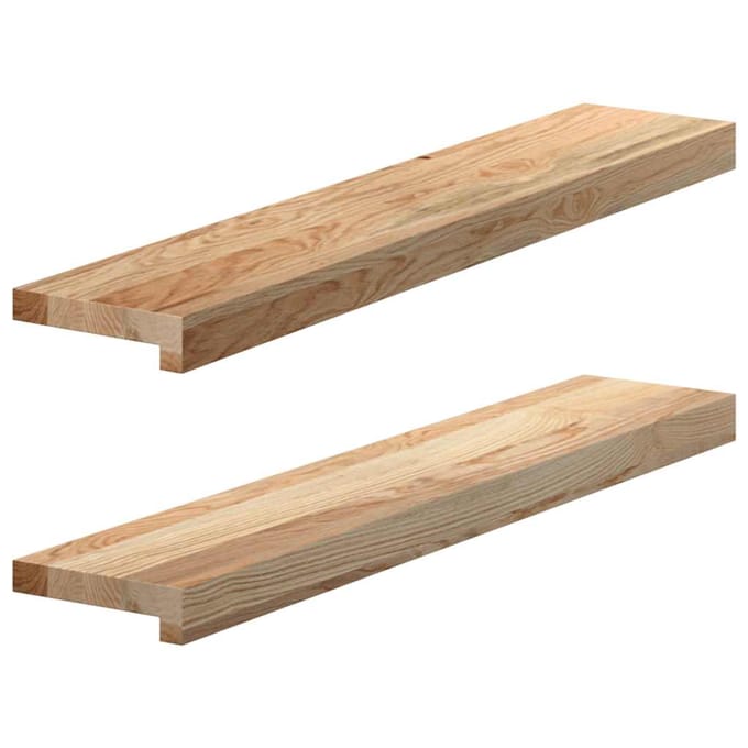 vidaXL - Vensterbanken - 2 - st - onbehandeld - 80x15x2 - cm - massief - eikenhout