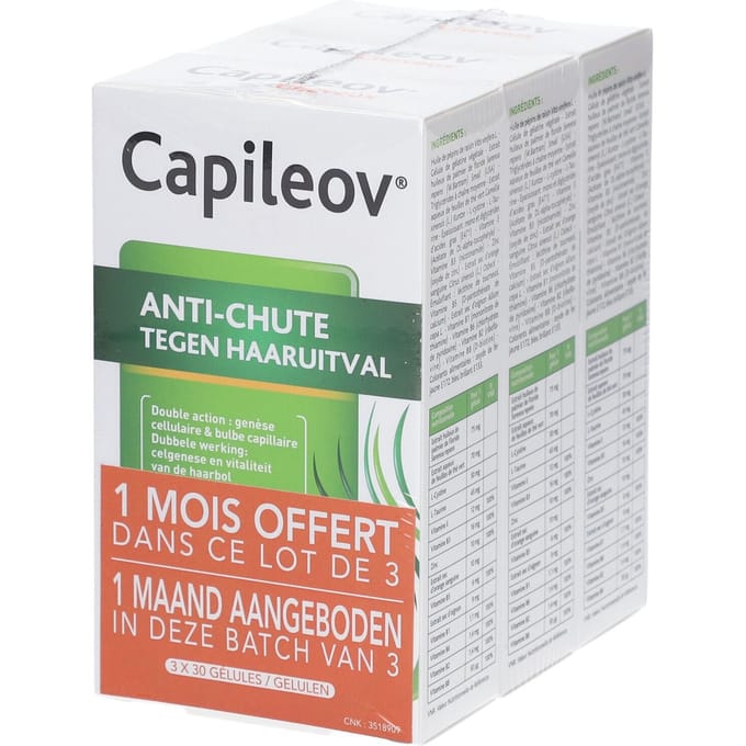 Nutreov Capileov Anti-Haaruitval TRIO 3x30 Capsules