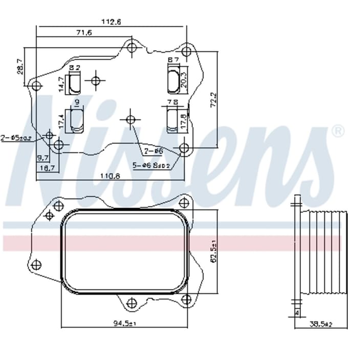 Olie radiator NISSENS 91426