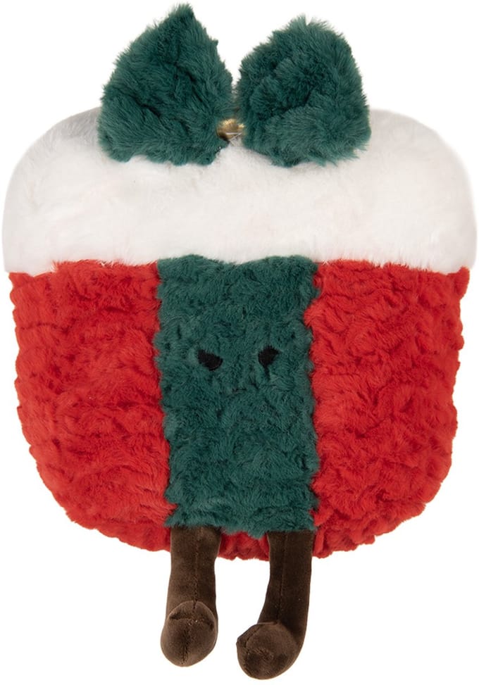 Clayre & Eef Sierkussen Cadeau 25x10x20 cm Rood Polyester