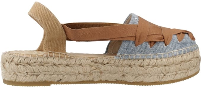 Platte espadrilles voor dames met gekruiste bandjes | RIO-CC