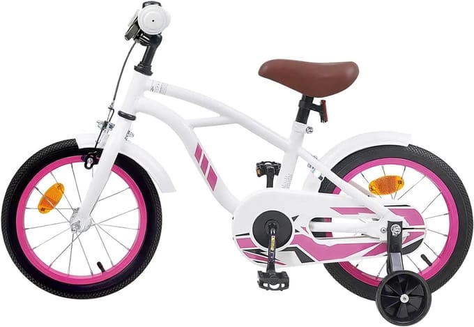 Kinderfiets - Jeugdfiets Kinderloopfiets - Leren Fietsen - Verstelbaar Zadel - 16 inch - Wit