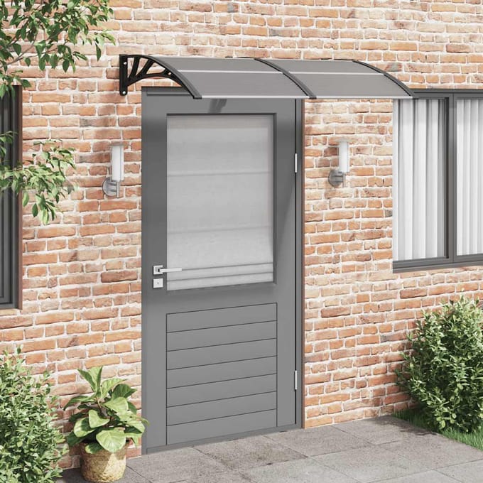 vidaXL - Deurluifel - 150x100 - cm - polycarbonaat - zwart