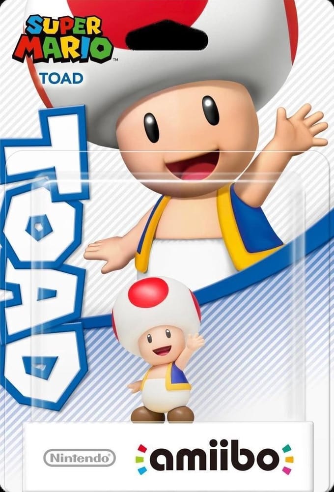 amiibo Super Mario Collection - Toad - 3DS + Wii U + Switch
