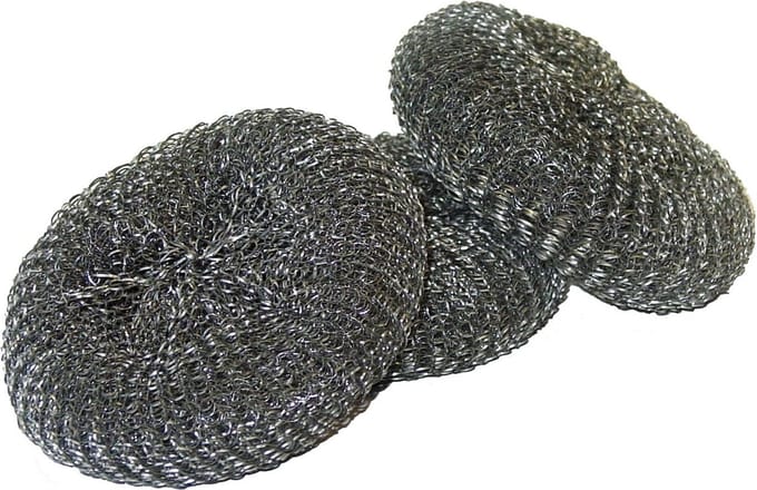 Reinigingsspons metaal gewicht ca. 18-grams per 25 stuks