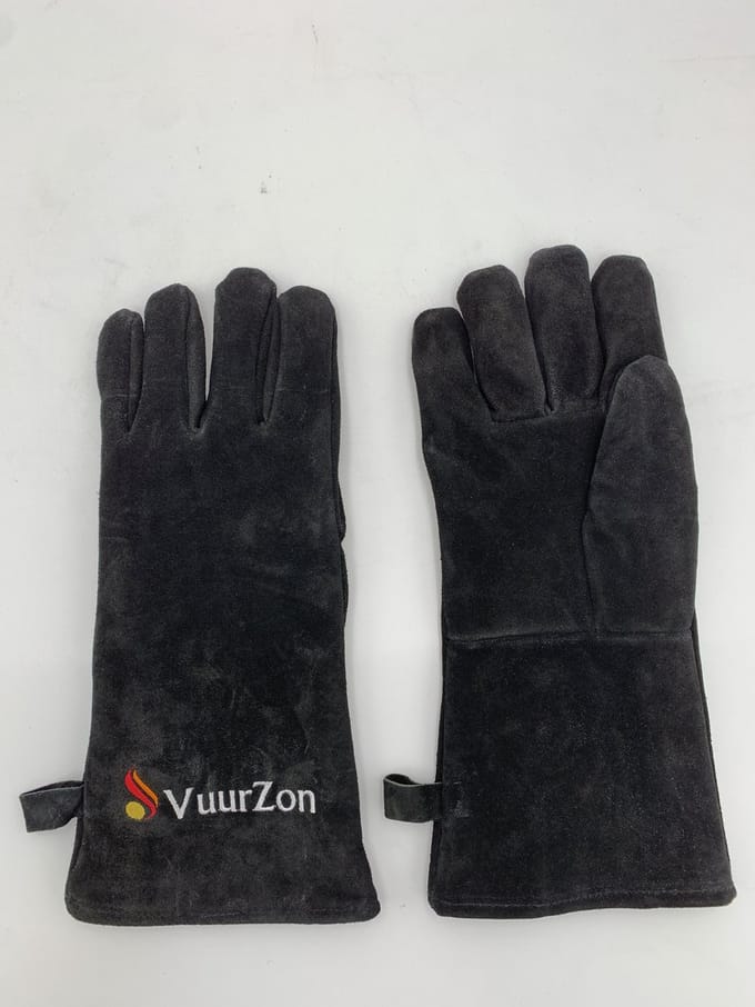Hittebestendige handschoenen - zwart - suede - hittebestendig - grill handschoenen - BBQ