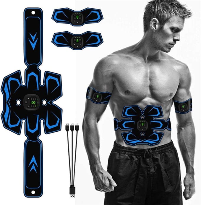 Buikspierstimulator - Spier trainer - Spiertraining lichaam - EMS technologie - 20 minuten sessie - A