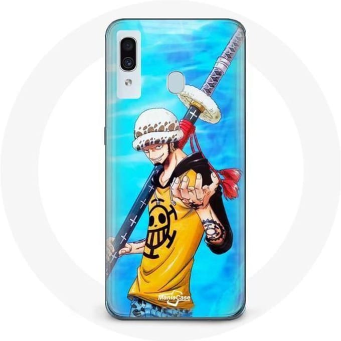 Coque maniacase pour Samsung Galaxy A40 One Piece Manga Trafalgar Law epée