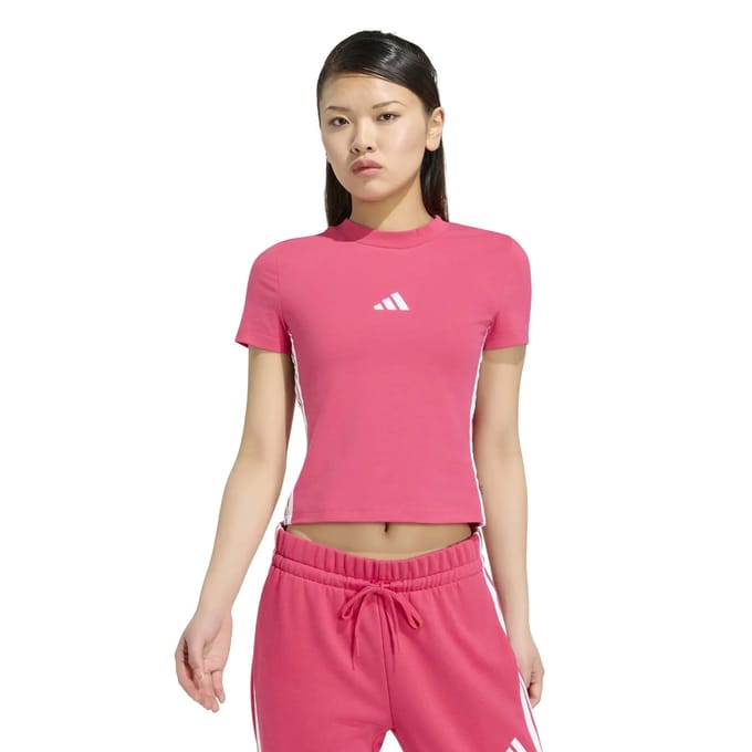Slank T-shirt voor dames adidas Essentials 3-Stripes