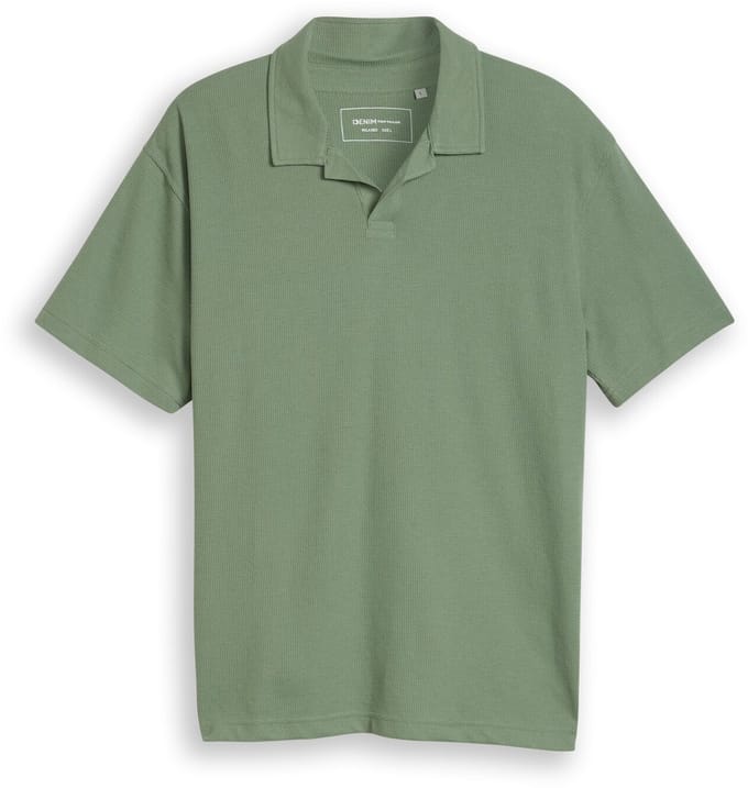 Tom Tailor Denim - Resort-poloshirt met wafelstructuur en relaxte pasvorm - Maat S - Sea Spray