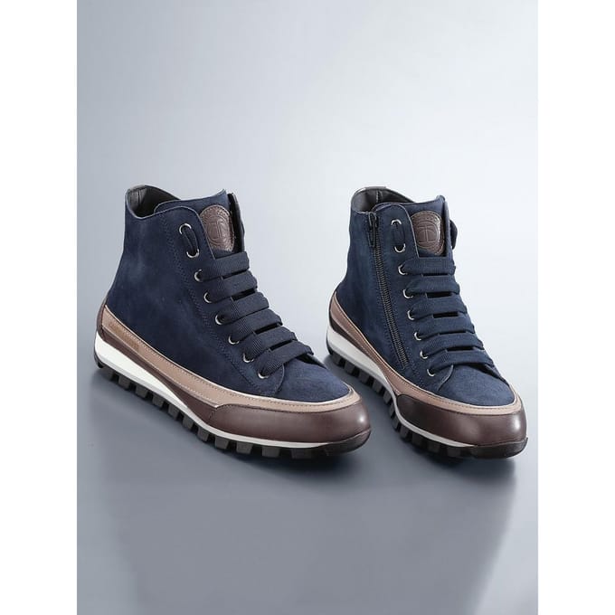 Sneakers Jains Strip Van Candice Cooper blauw