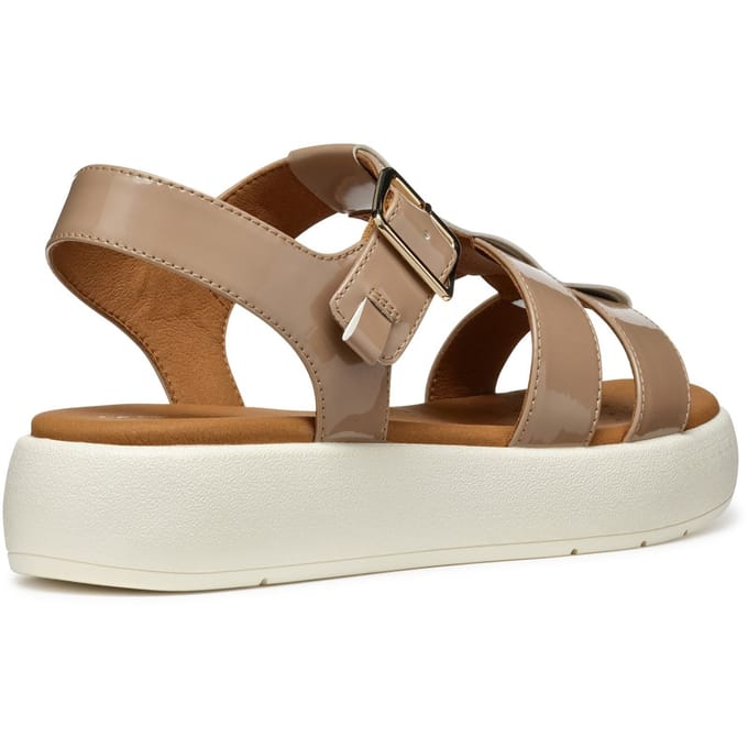 Geox D CAMALEI Synthetisch Polyurethaan Vrouwen Karamel Sandalen