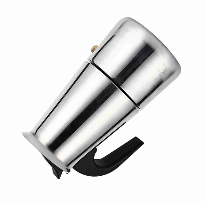 RVS Percolator Moka Pot Koffiezetapparaat Fornuis Thuis Kantoor Gebruik (200ml) gray