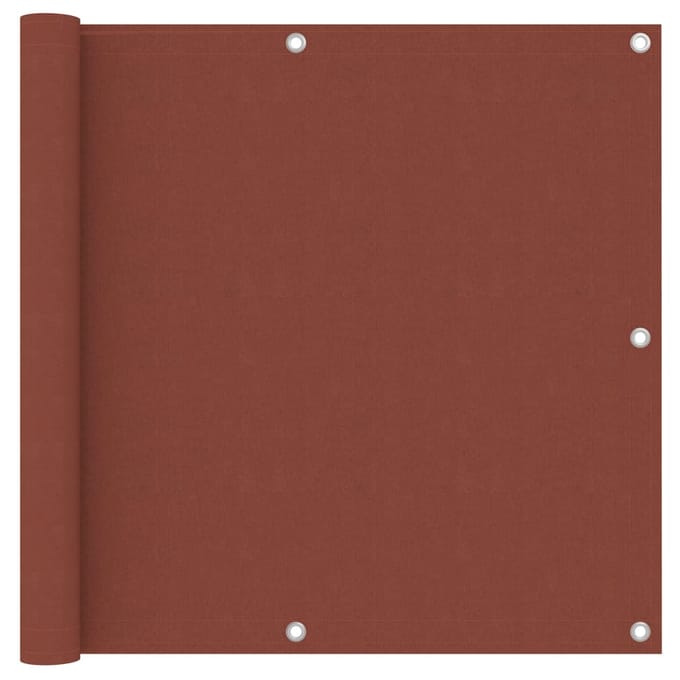 vidaXL - Balkonscherm - 90x500 - cm - oxford - stof - terracotta