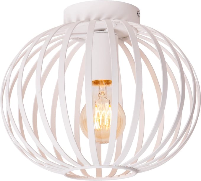 Lucide MANUELA - Plafonnière (Plafondlamp) - Ø 25 cm - 1xE27 - Wit