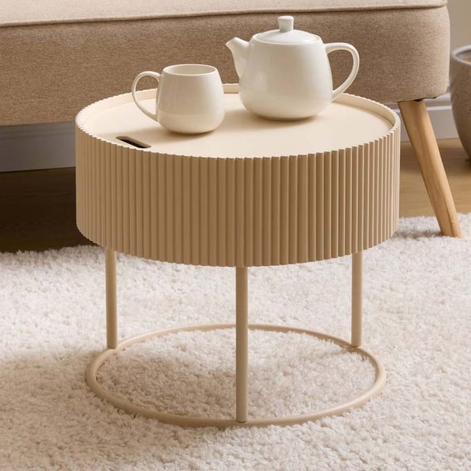Eazy Living Salontafel Ø 45 cm Mirefleur Beige