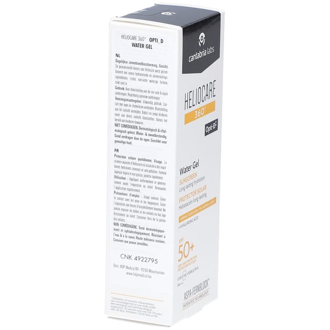 Heliocare 360° Aquagel Zonnebrandcrème Spf50+ 50 ml