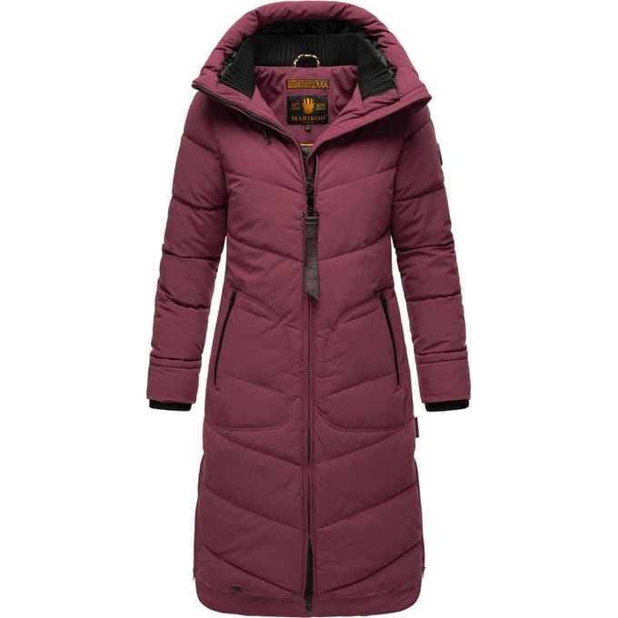 Marikoo Benikoo dames winterjas – lang, warm & stijlvol