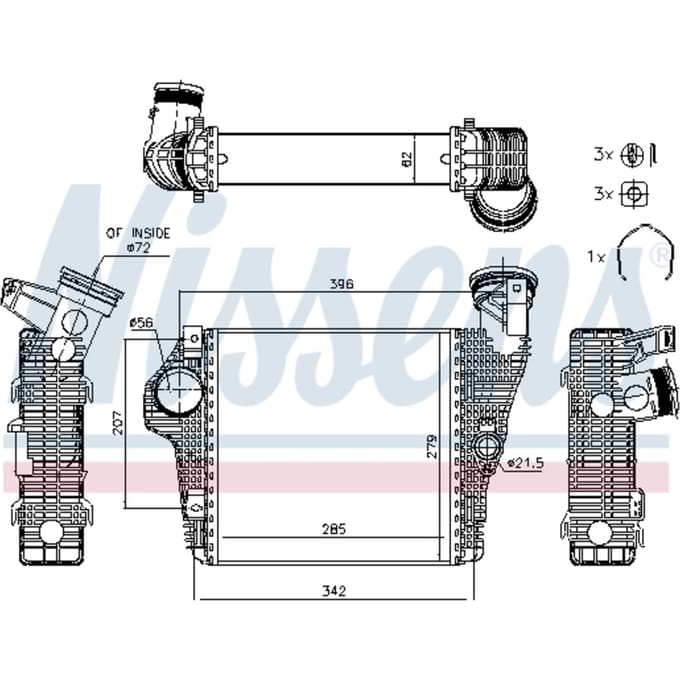 Intercooler NISSENS 961426