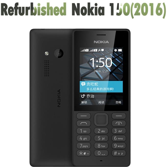 Gereviseerde Nokia Originele Nokia 150(2016) Dual SIM Mobiele Telefoon Met 2 SIM No charger wit