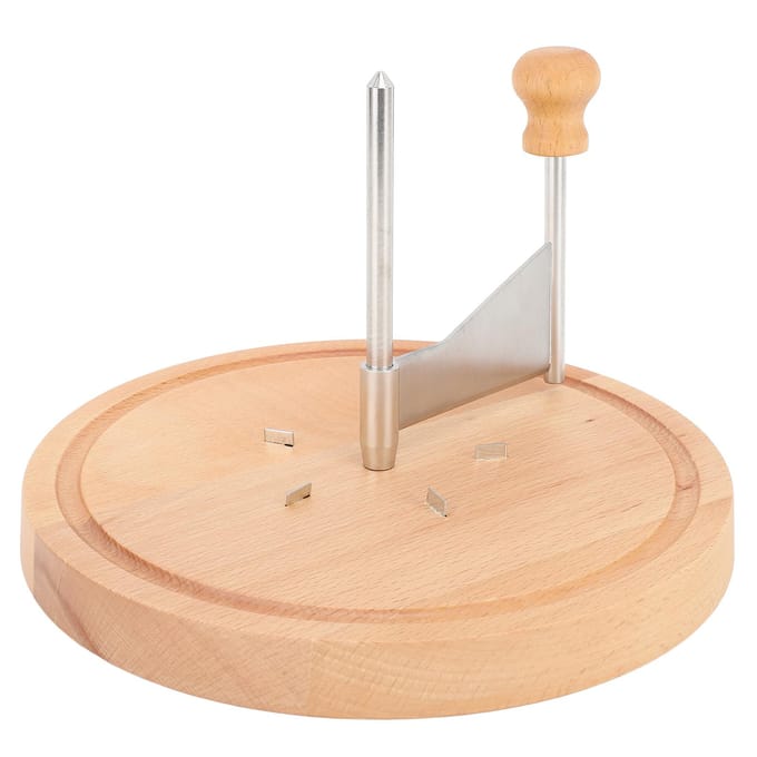 Râpe à fromage Professionnelle Manche Ergonomique Coupe-Fleurs Rotatif pour Meule de Fromage