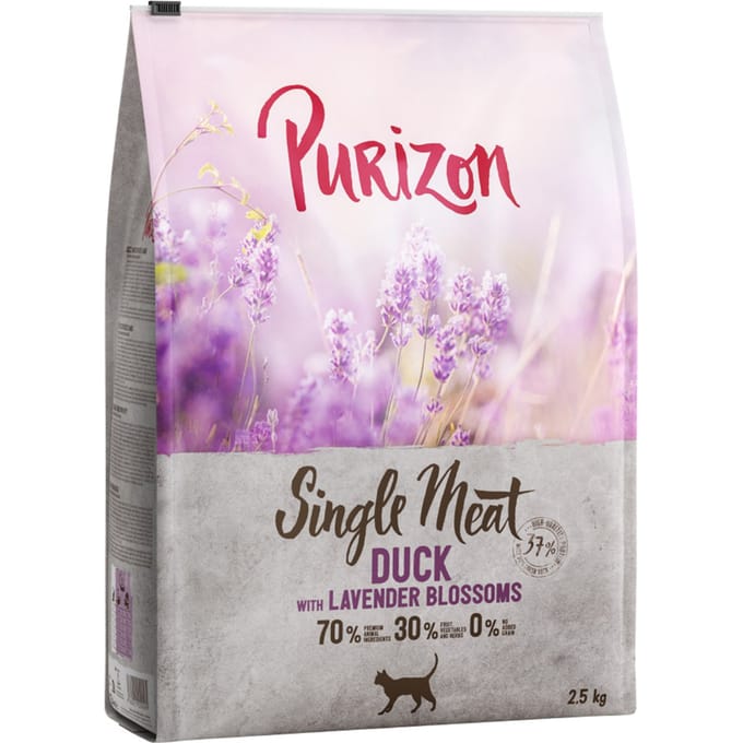 2,5kg Single Meat Eend met Lavendelbloesem Purizon Kattenvoer