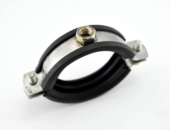 Roestvrijstalen Buisbeugel met Rubber 17-19 mm