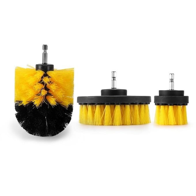 Multi Series - Reinigingsborstels - Voor Boormachine - Nylon - 3 Stuks