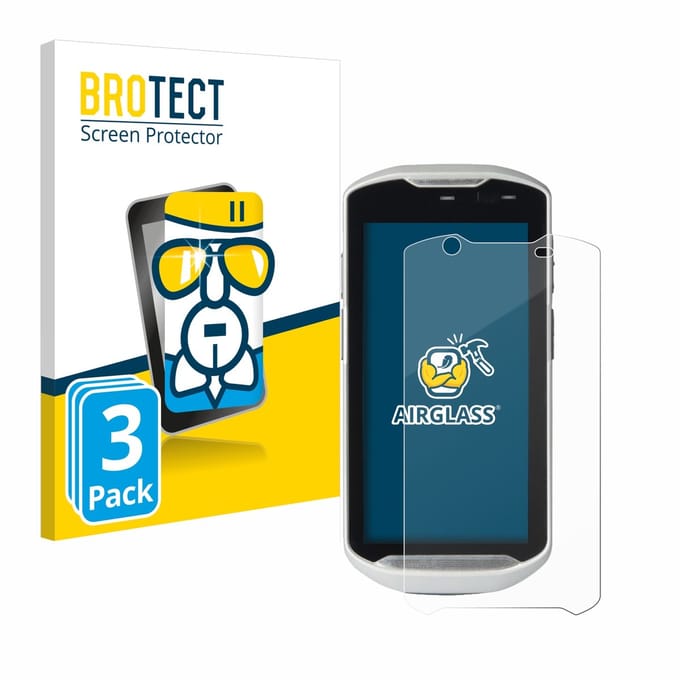 Screenprotector 3 Stuks voor Zebra TC52-HC Beschermglas transparant